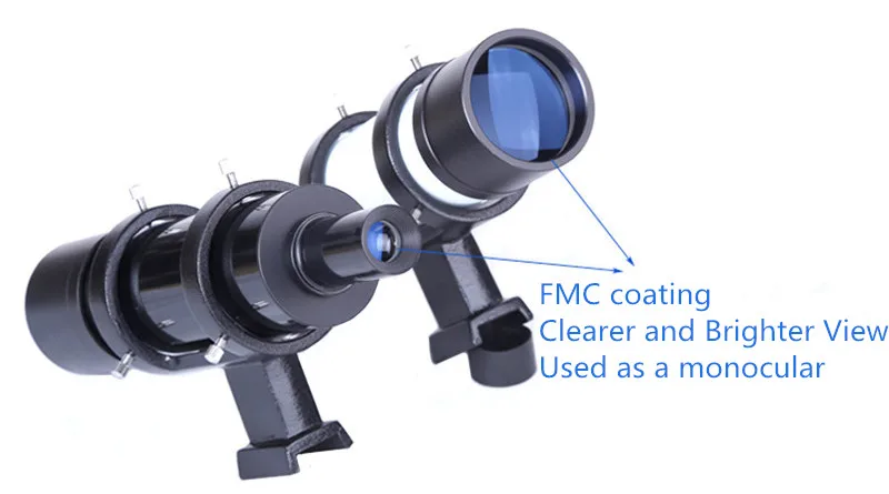 1 шт. 7X50 Finder область астрономический телескоп Finderscope адаптер Professional 7X автогид для телескопа с визуальным крестом волос сетка