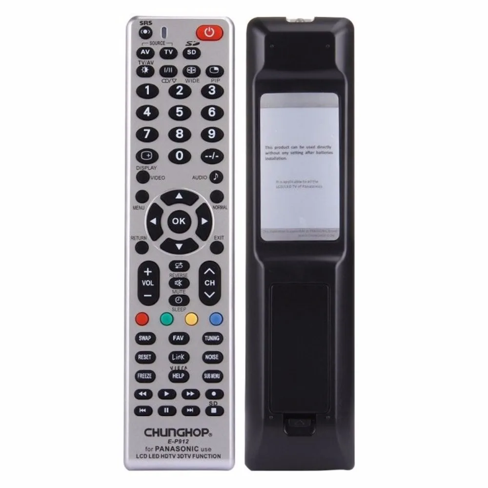 Controle remoto universal para panasonic, compatível com lcd, led, hdtv e smart tv