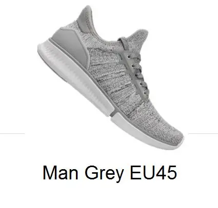 Man grey EU45 Xiaomi Mijia спортивная обувь, кроссовки Высокое качество Профессиональный Мода IP67 Водонепроницаемый спортивной обуви с посылка коробка - Цвет: Man grey EU45