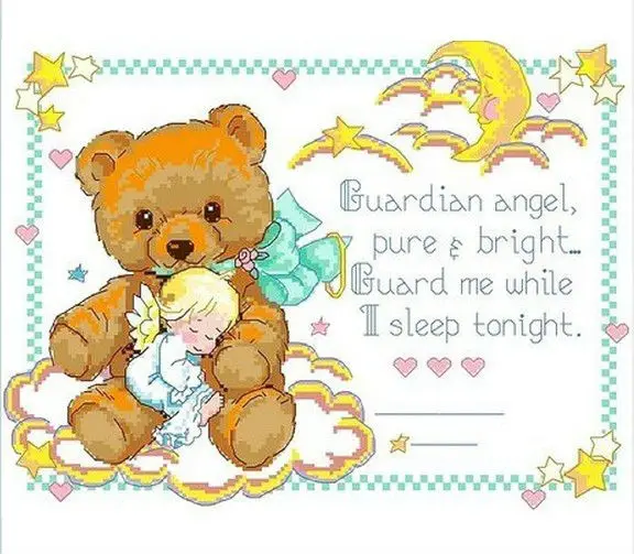 Вышивка Пакет Фабричный Магазин Высокое Качество Вышивки Крестом Наборы Медведь