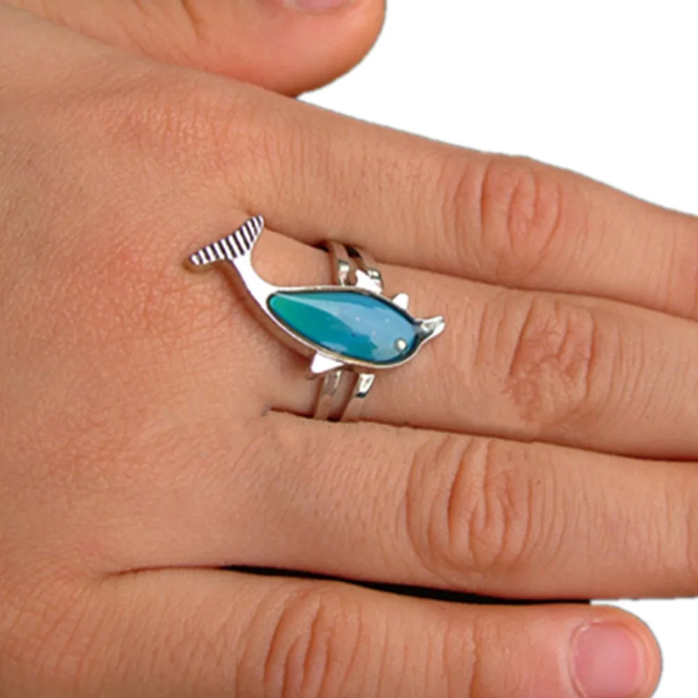 Температурное изменение цвета кольцо настроение Дельфин океан Животные кольца