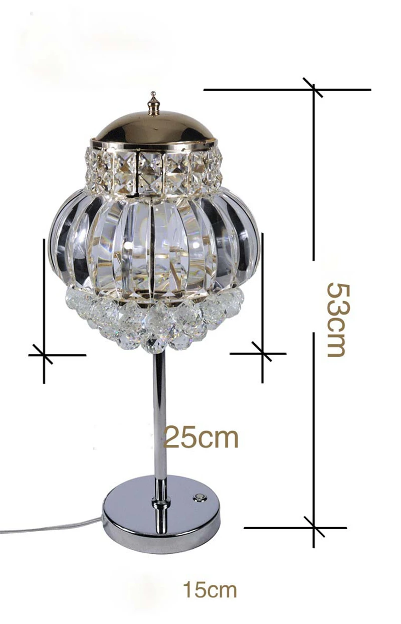 FUMAT новый блеск K9 Хрустальная настольная лампа в фойе гостиная прикроватная LED