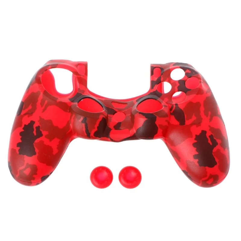 Защитный камуфляжный чехол для геймпада + 2 крышки Playstation 4 PS4 поддержка прямых