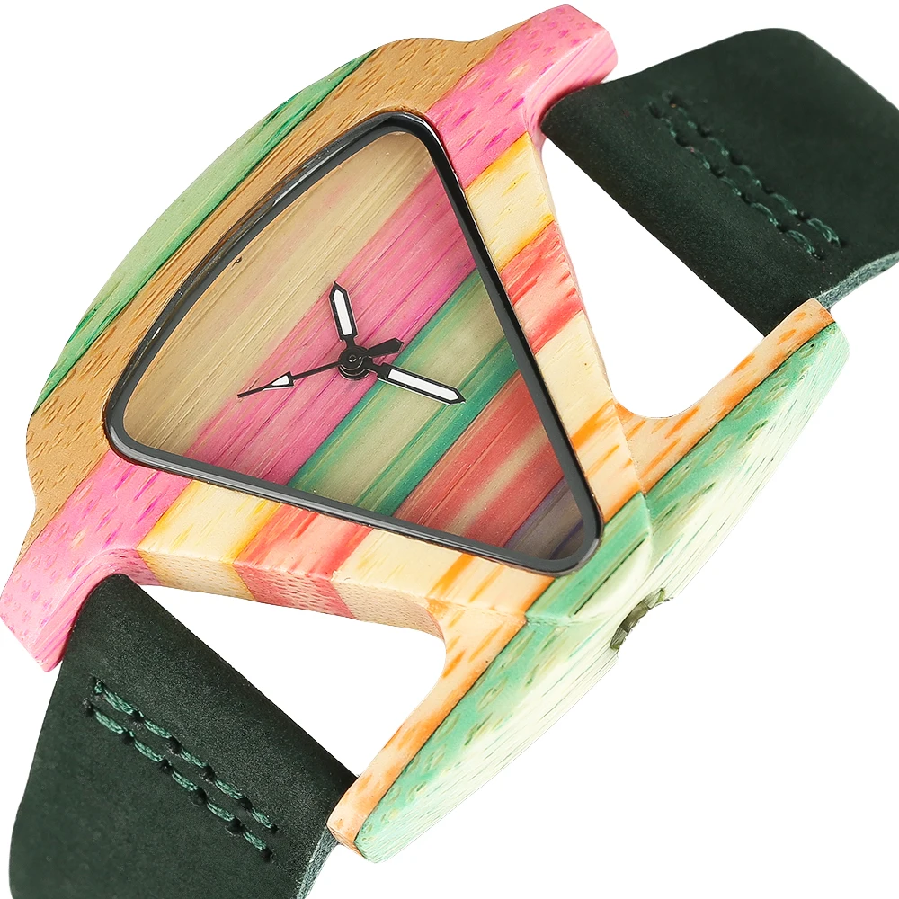 Часы YISUYA женские с деревянным ремешком кварцевые роскошные бамбуковым браслетом