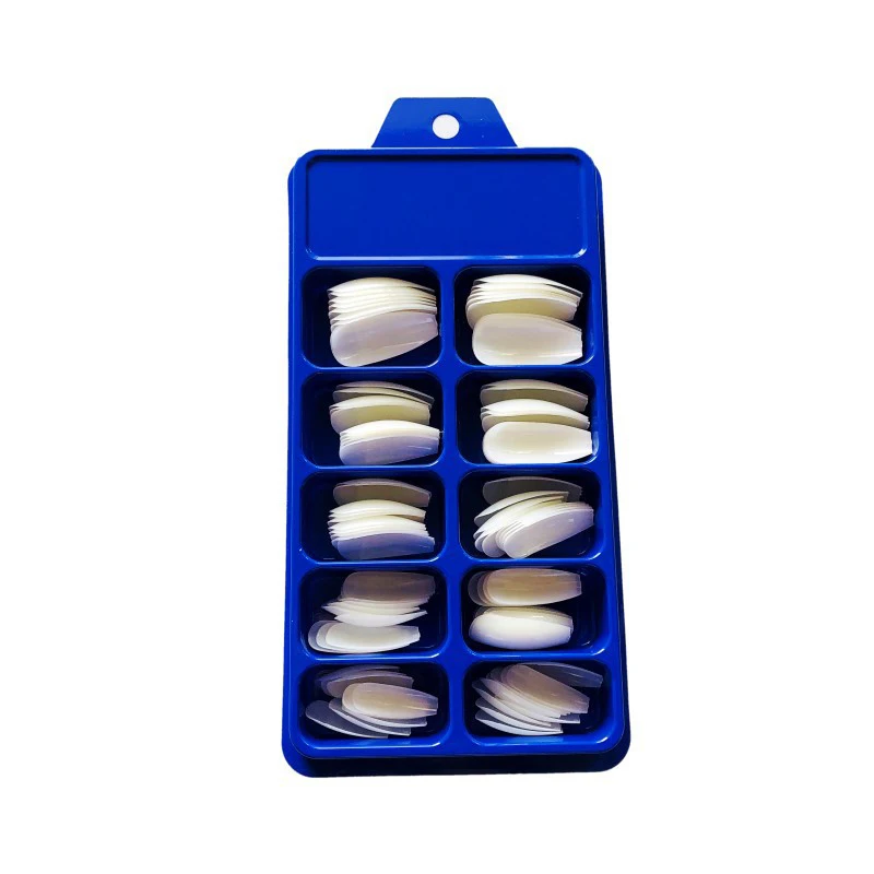 100 шт прозрачный белый натуральный гроб форма роспись на ногтях поддельные