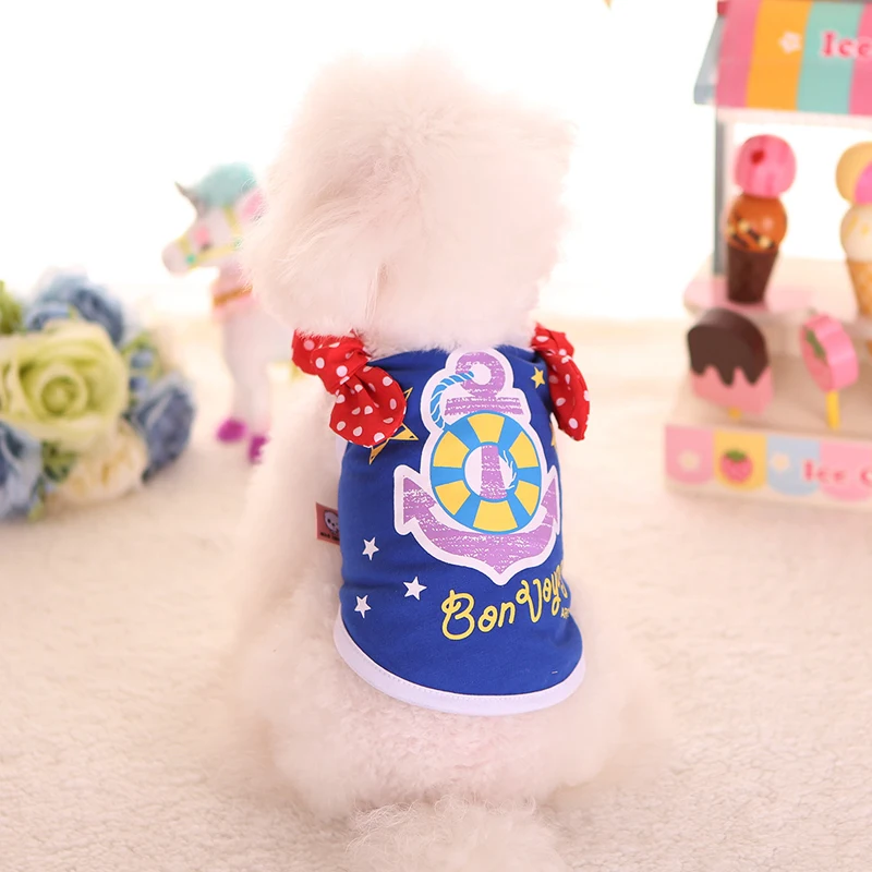 2 цвета Собака жилеты милые хлопковые галстук-бабочка печати Слинг щенок