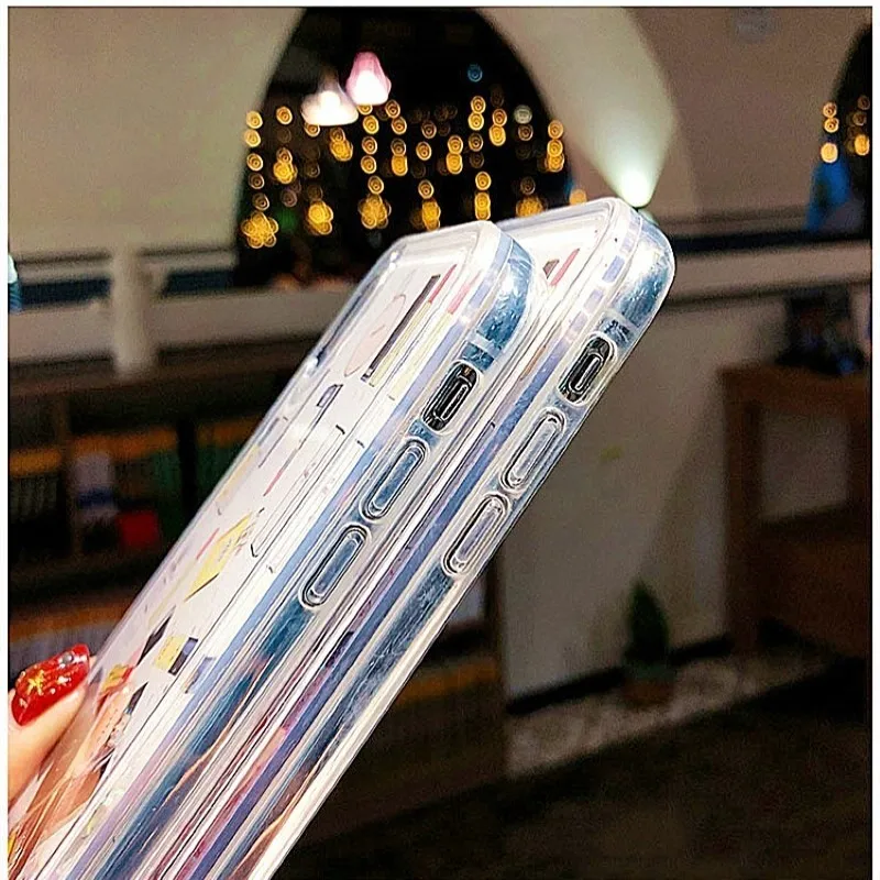 Косметический чехол с сияющими блестками чехол для iPhone 7 XS Max XR X 6 8 Plus жесткая динамическая жидкая косметика Помада флакон для парфюма чехол для телефона
