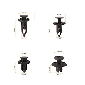 200 шт. автомобильные пластиковые зажимы для бампера двери панели Tirm набор