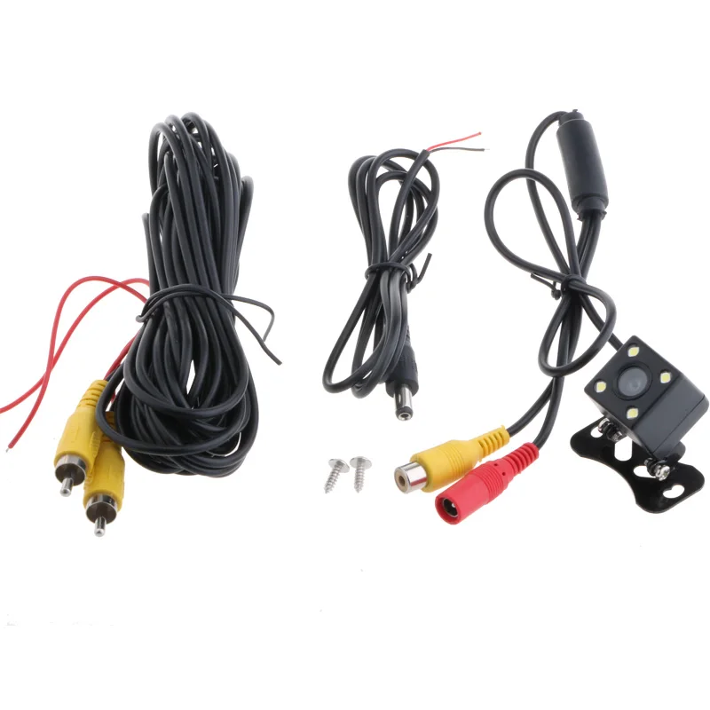 HD CCD Waterproof 4 LED Night Vision Car Rear View Camera 170 Wide Angle Backup Parking Universal Parktronik Auto Styling | Автомобили и