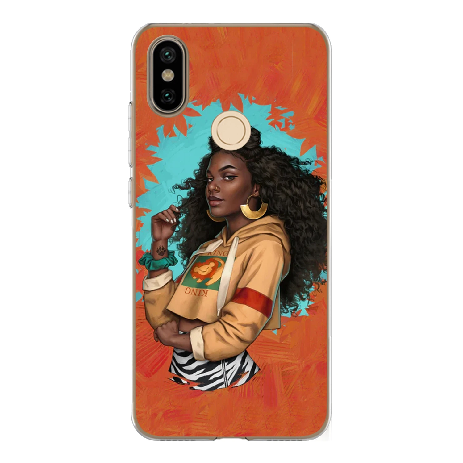 For Xiaomi Mi A2 6X Case Cover 5.99&quot Soft TPU Silicone Cute Sexy Girl Rapunzel Mermaid Snow White Princess Painted Phone |