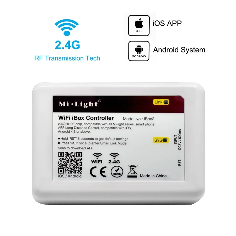 DC5V Mi светильник Wi Fi iBox светодиодный контроллер 2 4 г RF Беспроводной RGB для полосы