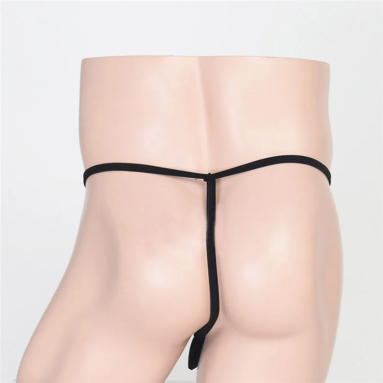 2018 hot Mens Jockstraps Gay Male Panties Bulge Pouch Button Low Waist Open Back G-string Thong Underwear Underpants |
