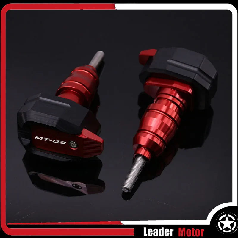 Red logo (MT-03) Подходит для YAMAHA MT-03 MT-25 YZF-R3 YZF-R25 YZF R3 YZF R25 защита от падения рамки слайдер обтекателя гвардии Анти ночлега протектор - Цвет: Red logo (MT-03)