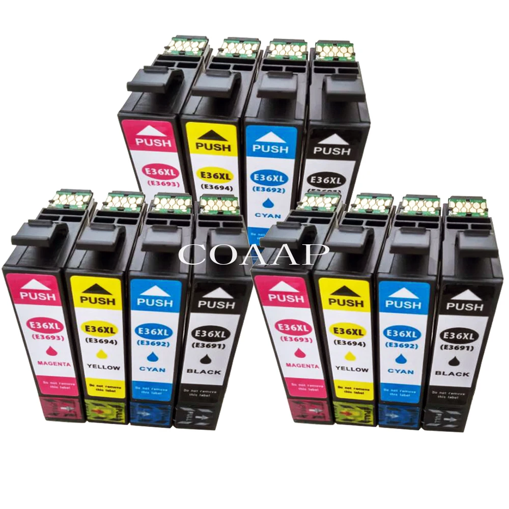 Совместимый чернильный картридж 36XL T3691 T3692 T3693 T3694 для EPSON|Чернильные картриджи| |