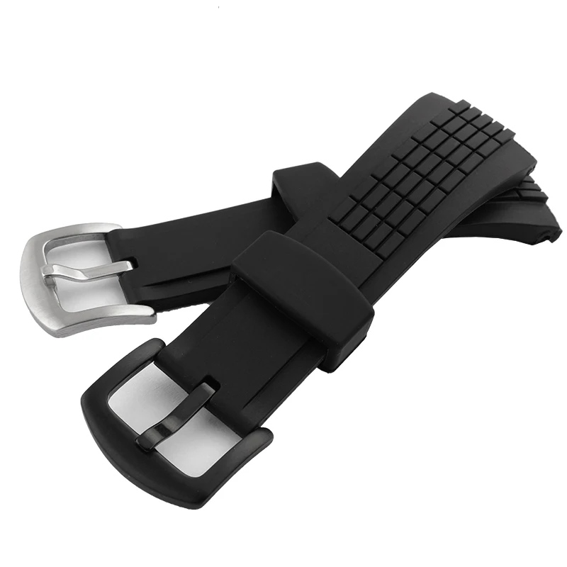 New High Quality rubber strap Black Diving Silicone Watchbands fit SNAE17 SRH013 SPC007J1 | Наручные часы