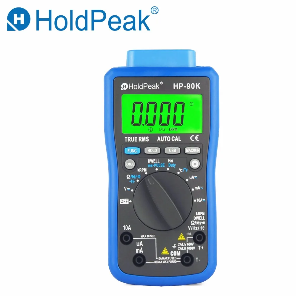 HoldPeak Цифровой мультиметр HP-770D Высокоточный Автоматический диапазон истинных RMS 40000 отсчетов NCV AC DC Напряжение Ток Ом тестер