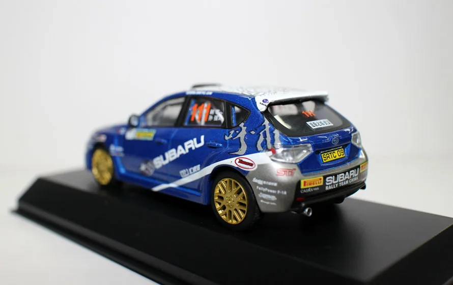 Классическая литая под давлением игрушка модель 1:43 SUBARU WRX STI Rally Гоночная машина