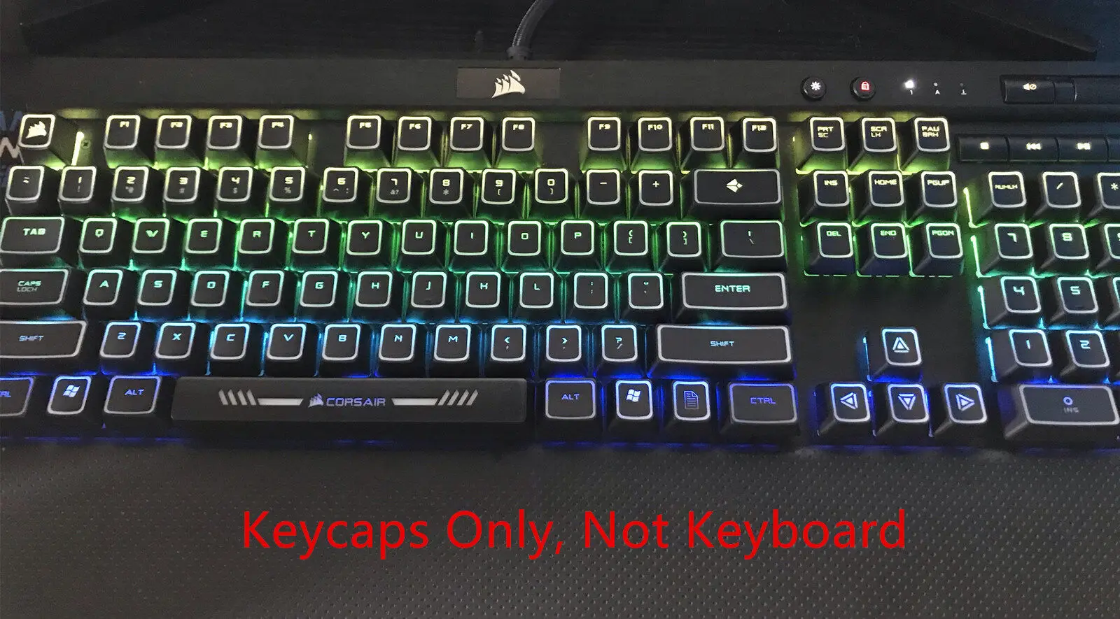 Механическая игровая клавиатура Corsair ROG с подсветкой 104 клавиш верхняя печать