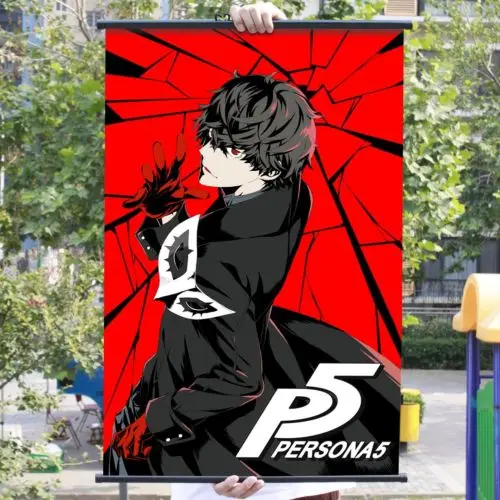 Аниме постер Persona 5 P5 Джокер стены прокрутки напечатанные картины Домашний декор