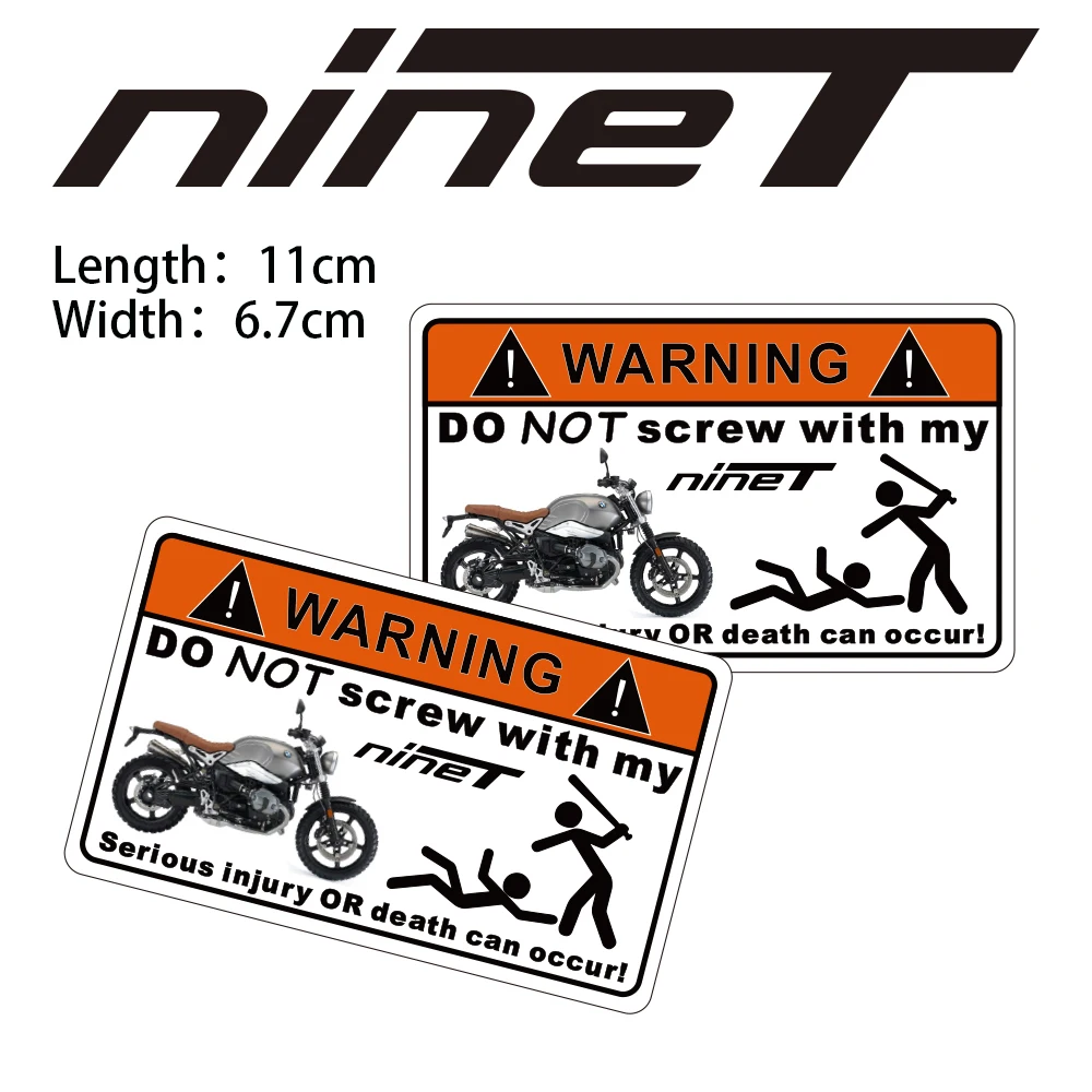 

KODASKIN 2 Pieces Do Not Screw Warning Sticker Decal for BMW R nineT
