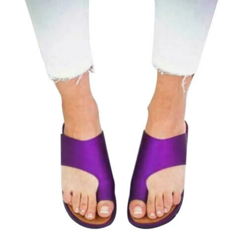 Purple Г. Летние женские шлепанцы модные сандалии на толстой подошве в стиле ретро летняя пляжная обувь новая мода - Цвет: Purple
