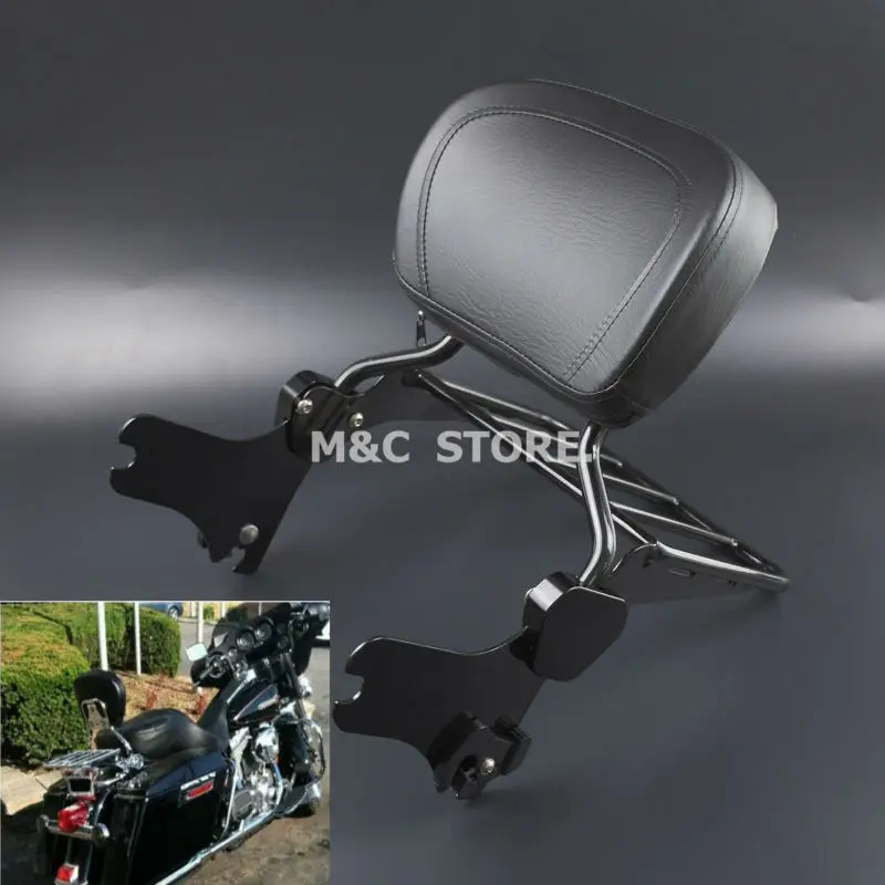 Задняя багажная стойка для мотоцикла + спинка шина Harley Touring Road King Street Glide Electra Classic