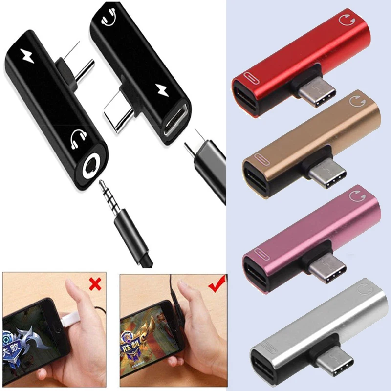 Тип C до 3,5 мм и зарядное устройство 2 в 1 Наушники AUX аудио разъем USB-C кабель адаптер для htc samsung