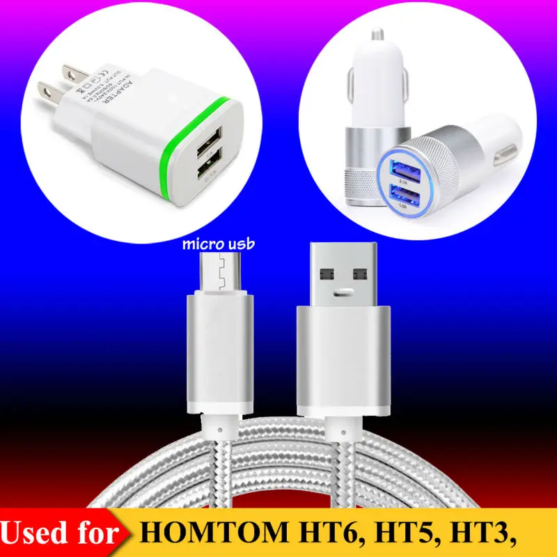США/ЕС AC вилка зарядное устройство для путешествий 2 портовое USB быстрое