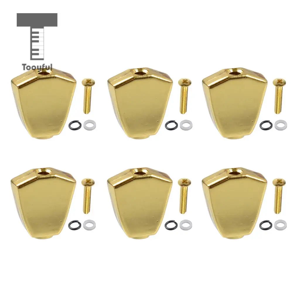

6 Sets Guitar Tuner Machine Heads Buttons Replacement for Guitar Parts