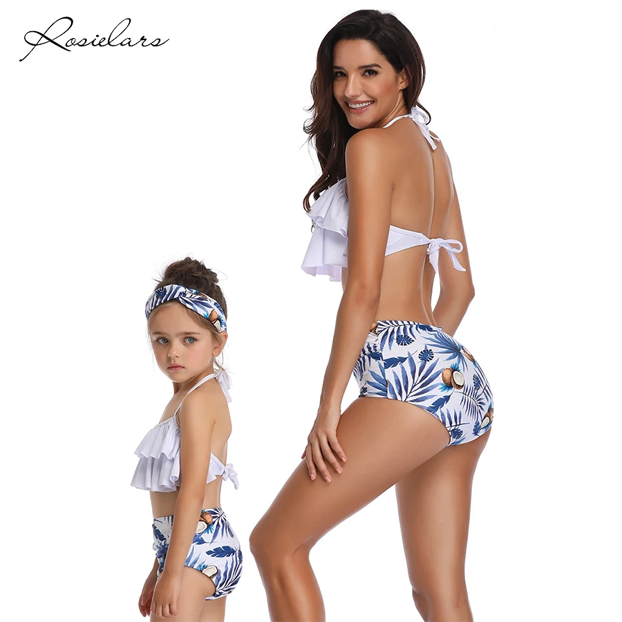 Купальник ROSIELARS женский с оборками Семейный комплект из двух предметов бикини