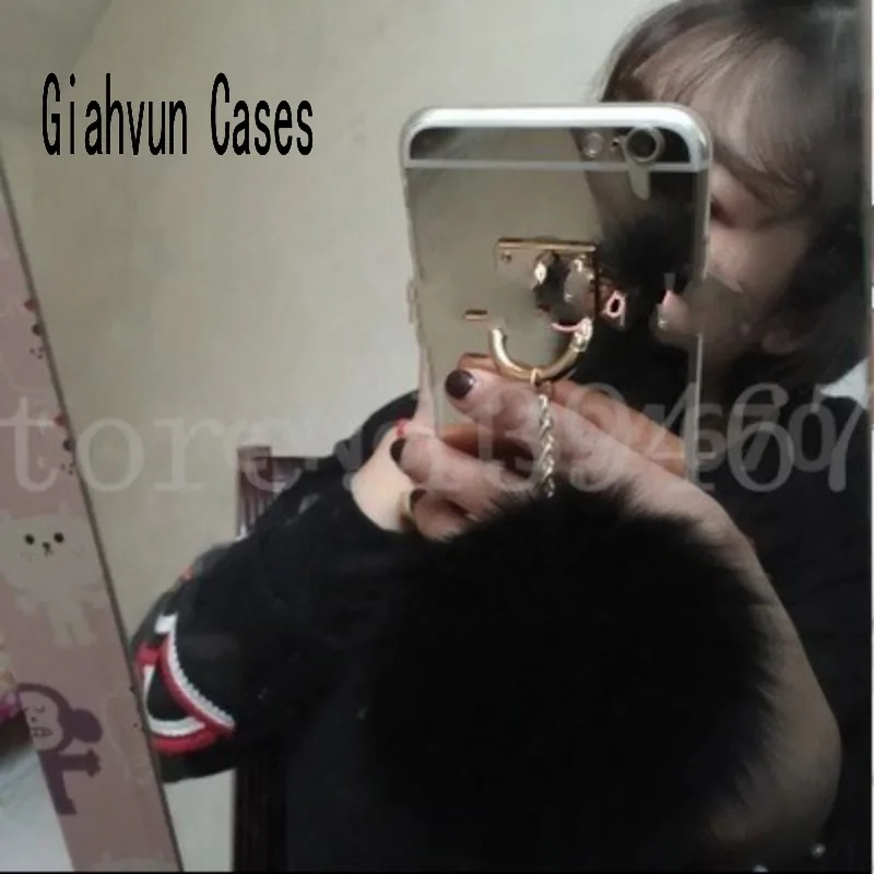 Золотой металлический веревочный зеркальный чехол для телефона с цепочкой