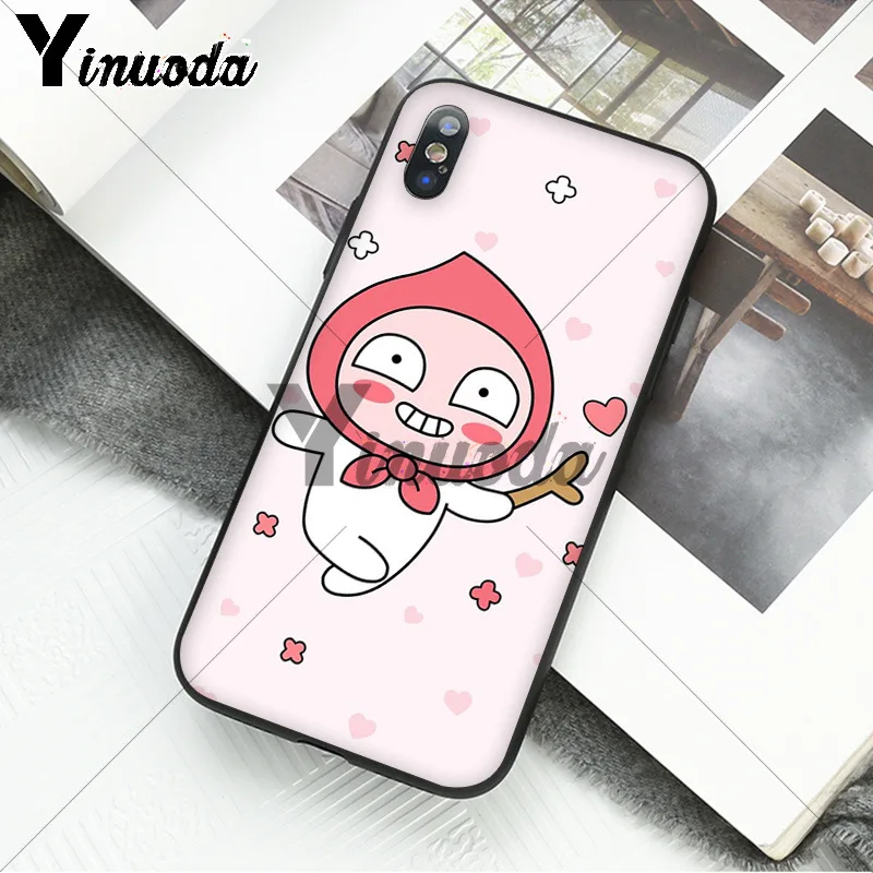 A15 Yinuoda Корейский мультфильм Забавный друг какао чехол для телефона для iPhone 8 7 6 6S Plus X XS MAX 5 5S SE XR 11 11pro 11promax - Цвет: A15
