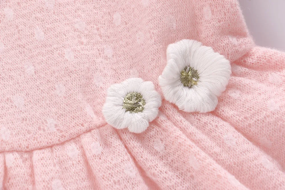 Новинка 2018 платье для маленьких девочек вязаное крючком шерстяное весенне