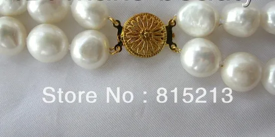 ddh00565 stunning 2rows big 14mm baroque white freshwater cultured pearl necklace | Украшения и аксессуары