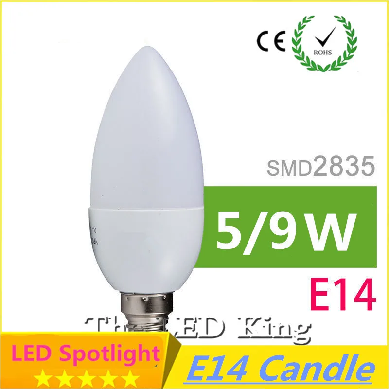 1 шт. Led Свеча светильник лампочка E14 SMD2835 220 В энергосберегающие лампы велаш Bombilla
