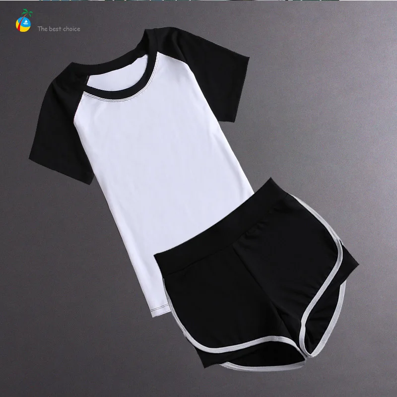 white two pcs shorts Комплект из пяти предметов для йоги, спортивная одежда для женщин, спортивный бюстгальтер, одежда для фитнеса, спортивный костюм для женщин, женский укороченный топ для тренировок в тренажерном зале - Цвет: white two pcs shorts