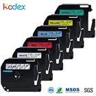 Kodex 6 упаковок смешанных цветов 12 мм для Brother P-touch лейбл лента MK131 MK231 MK431 MK531 MK631 MK731 M131 M231 M431 M531 M631 M731