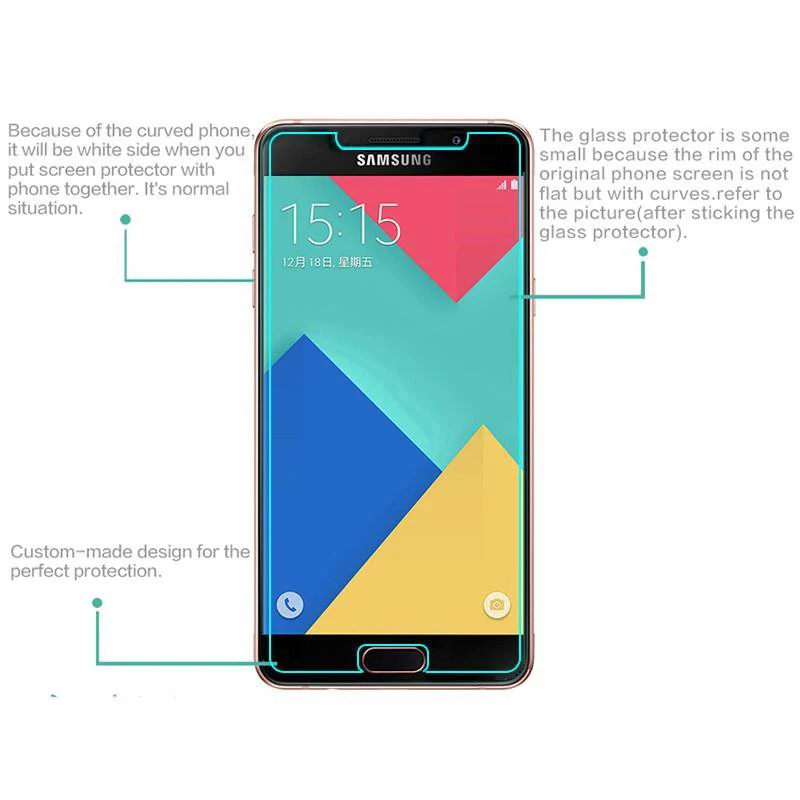 Protective Glass For Samsung Galaxy J3 A3 A6 A7 A8 J5 J7 S6 2018 Tempered On a5 2017 GLASS screen protector | Мобильные телефоны и