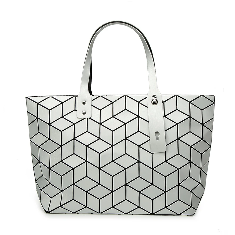 2018 модная женская матовая Сумка тоут складная сумка летние геометрические