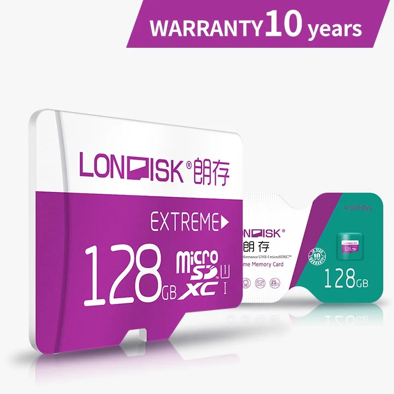 LONDISK 128 GB microSDXC/TF/Flash Card UHS I (U1)/UHS (U3)/Class 10 (C10) карты памяти для дрона/смартфона|memory card