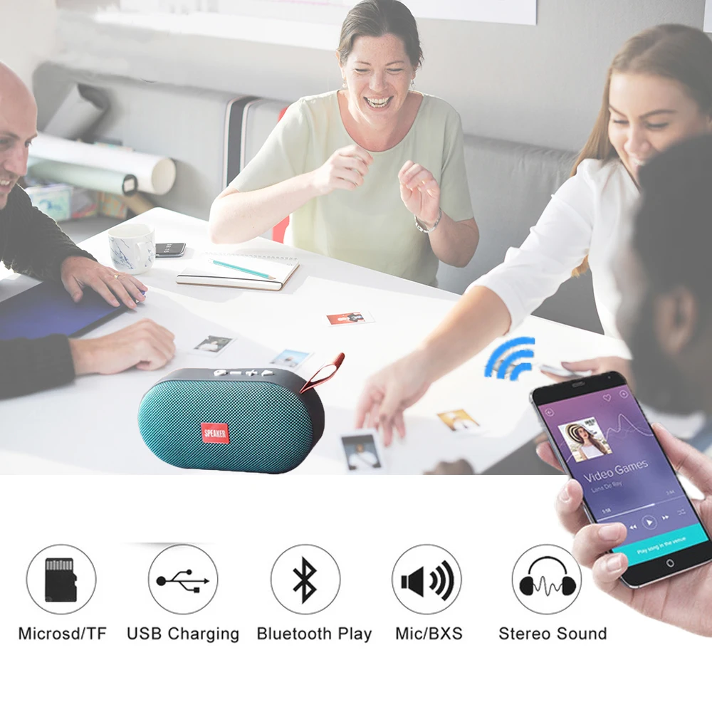 Sago портативный динамик беспроводной Bluetooth 4 2 радио музыка Открытый громкий s