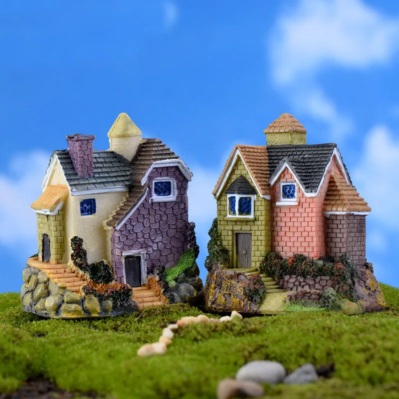 Цветущий сад дома украшение для мини Craft Micro озеленение русский Стиль вилла