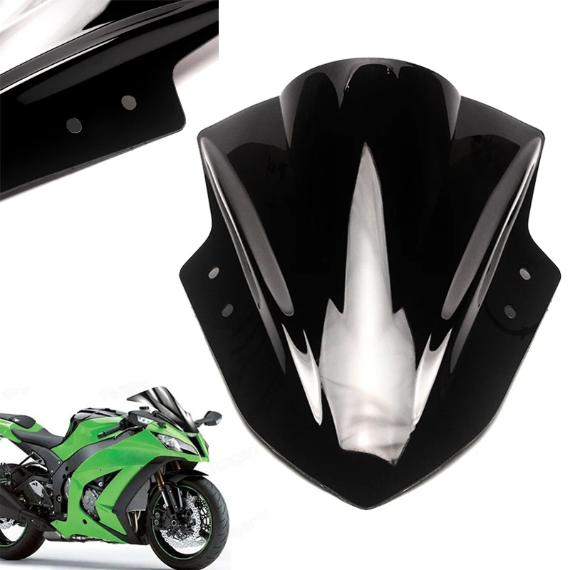 Мотоцикл Черный лобовое стекло для Kawasaki Ninja 300 EX300 2013 2014 2015 2016 2017|Козырьки от ветра