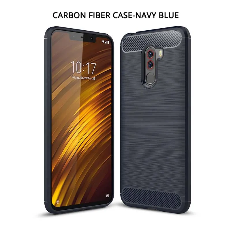 Carbon fiber Blue Coque чехол для спортивной камеры Xiao mi Red mi Note 7 6 Pro 5 Plus 4 4X 4A 5A 6A S2 GO mi 9 SE mi 8 Explorer 6 5X 6X A1 A2 Lite Pocophone F1 крышка - Цвет: Carbon fiber Blue