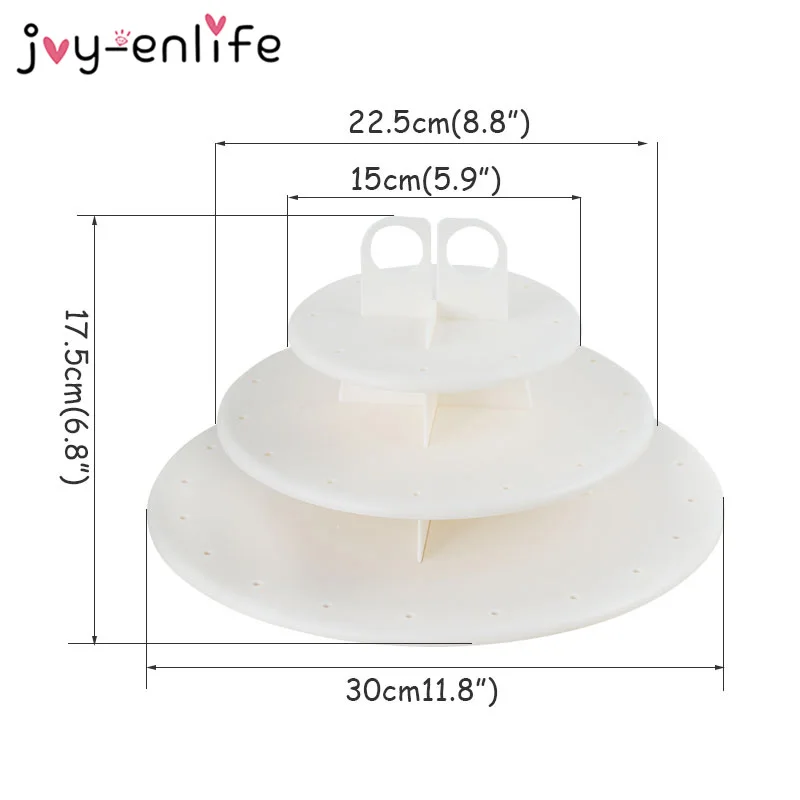 

3-Tier 42 Holes Plastic Cake Pop Lollipop Cupcake Display Stand Wedding Decoration Candy Stand Cake Tool Birthday Party Supplies