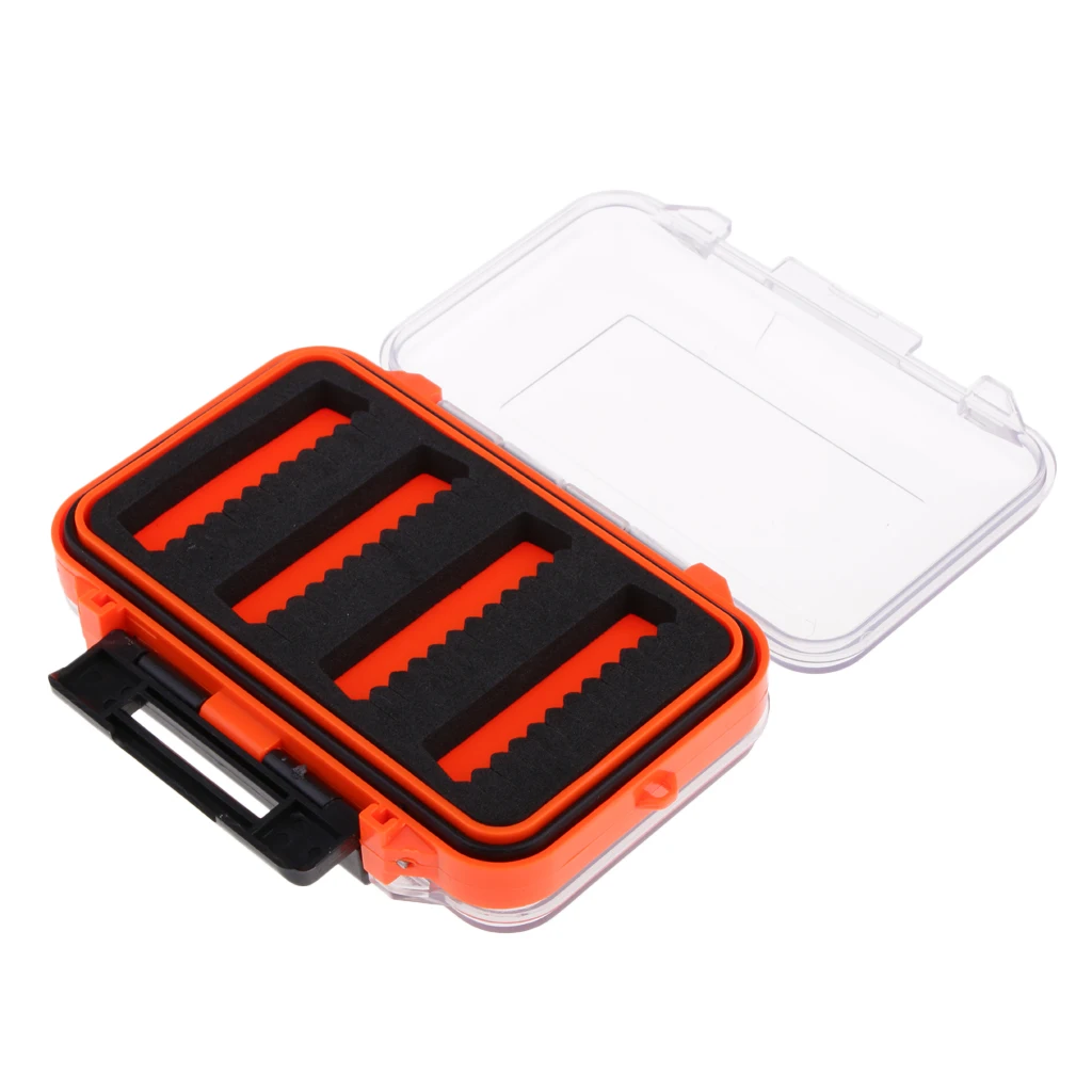 Fly Box Водонепроницаемый рыболовные снасти Коробка Приманка Ложка Крюк ящик для