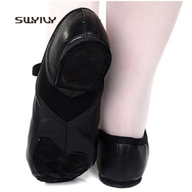 Балетные туфли SWYIVY для женщин спортивные кроссовки из натуральной кожи с мягкой