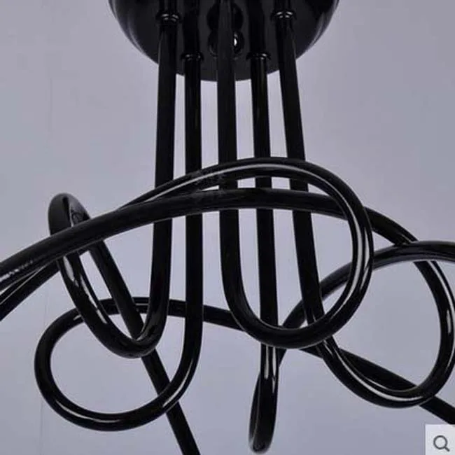 Простая креативная белая/красная потолочная лампа E27 винтажный светильник s