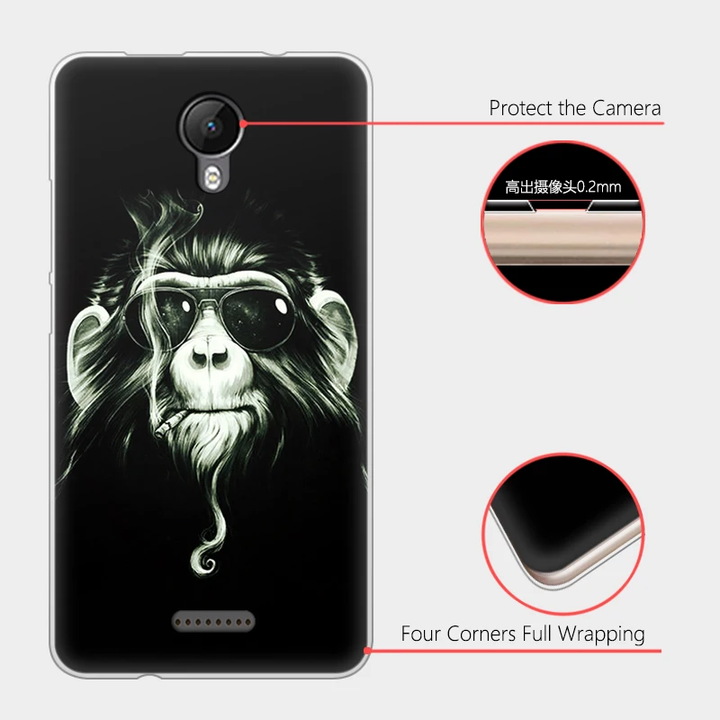 JURCHEN чехол для телефона с мультяшным принтом для Funda Wiko Jerry 2 Чехол, Мягкая силиконовая задняя крышка из ТПУ для Wiko Jerry 2 Jerry2 II чехол-накладка