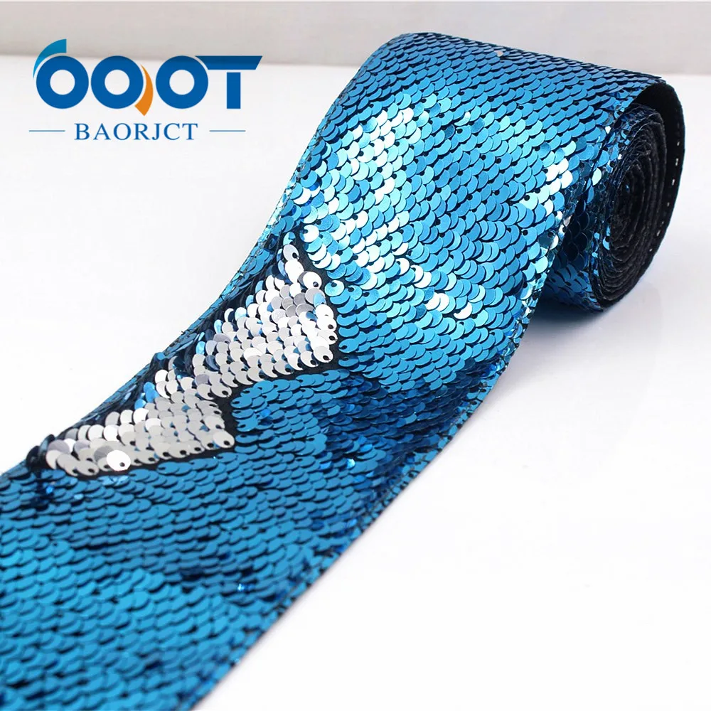 OOOT BAORJCT G-18930-1287 75 мм 2 ярда красочных лент squama свадебное украшение аксессуары для